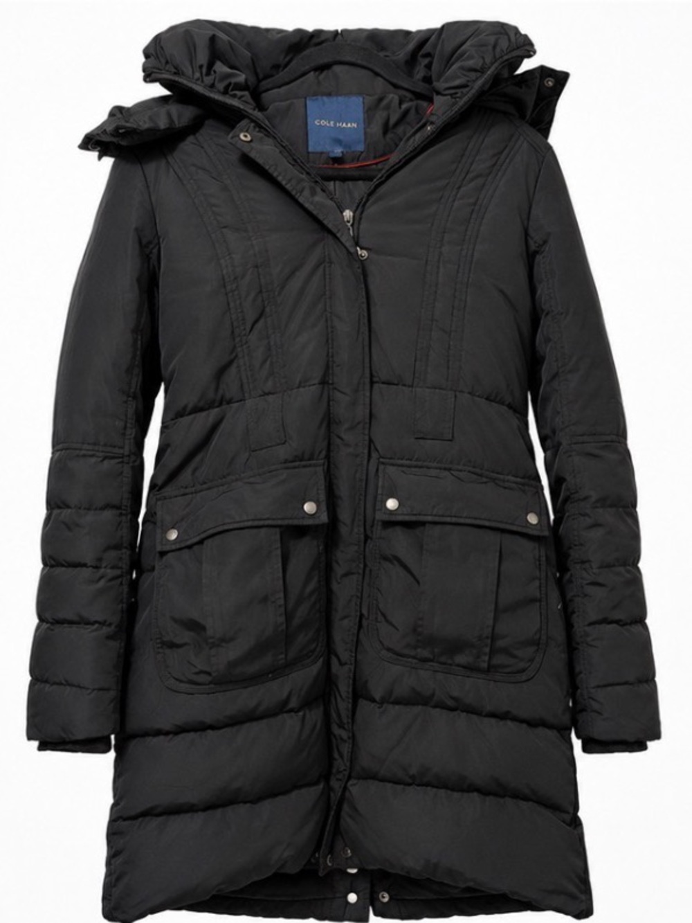 Cole Haan Black Down Puffer Parka Coat – Size Small